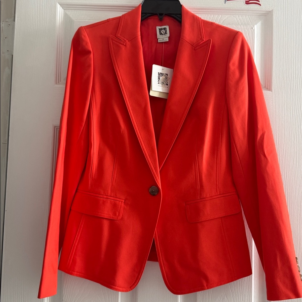 Anne Klein Red Jacket size6 New Tag
